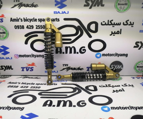 کمک فنر عقب موتور اپاچی 150 ، 160 و 180 کیفیت درجه 1 (جفتی)